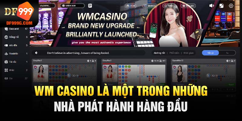 WM casino là một trong những nhà phát hành hàng đầu 